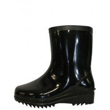 RM-79 - Wholesale Men's "Easy USA" 8 Inches Angle Height Super Soft Rubber Rain Boots (*Black Color)